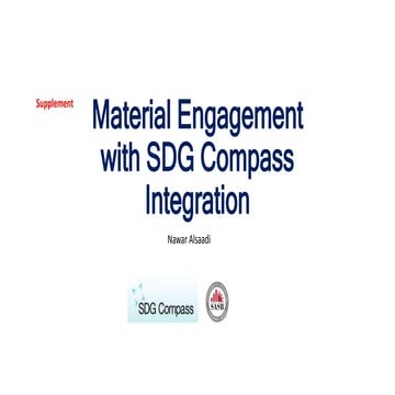 Material Engagement with SDG Compass Integration 