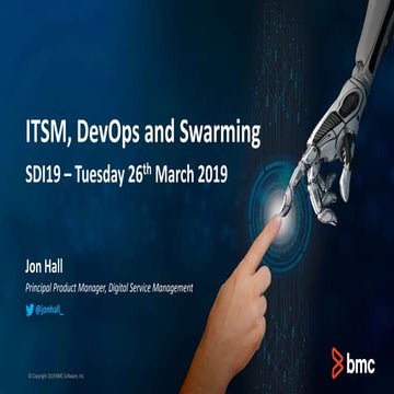 SDI19: Swarming and Devops for ITSM