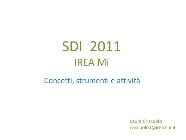 SDI IREA 2011 
