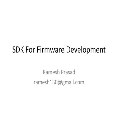 Sdk For Firmware Development