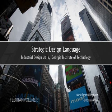 SDL 01 Strategic Design Language – Overview