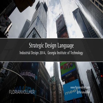 SDL 01 Strategic Design Language 2014