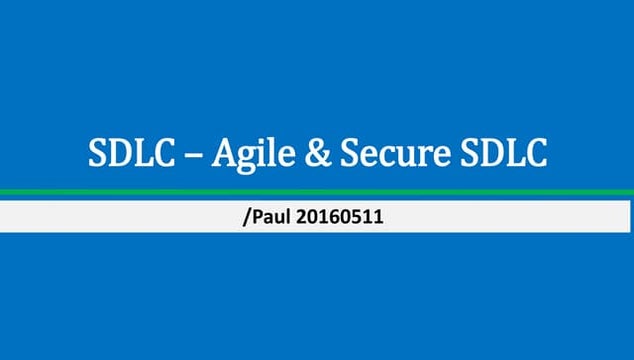 Agile & Secure SDLC