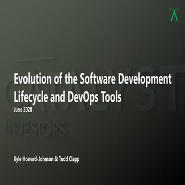 Evolution of the Software Development Lifecycle and DevOps Tools