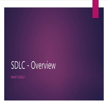 Sdlc phases presentation modal