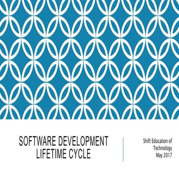 SDLC Apresentação - Shift Education of Technology