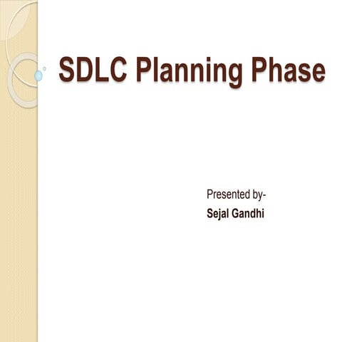 Sdlc project planning phase