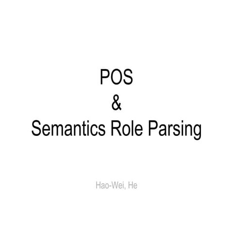 SRL and dependency tree  english version