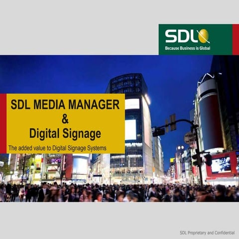 SDL Media Manager on Digital Signage