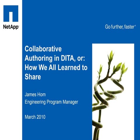 Collaborative authoring in DITA