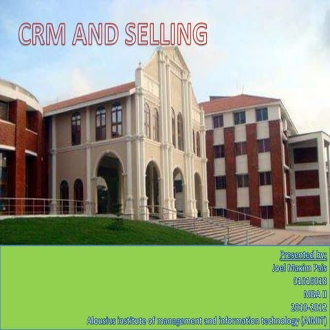 CRM and SELLING