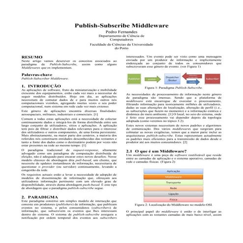 Publish-Subscribe Middlewares