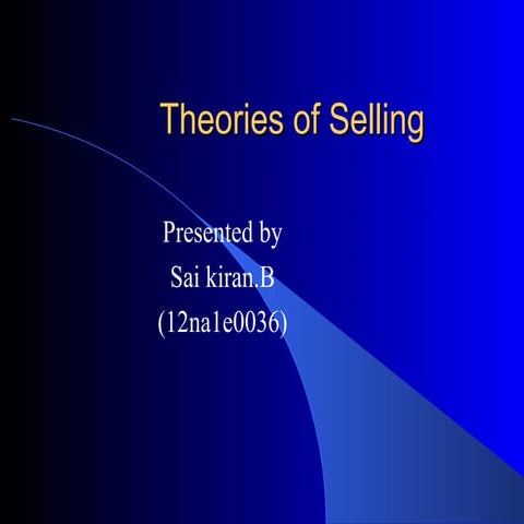 theories of selling