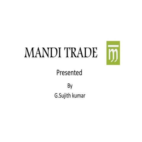 Mandi App | PPTX