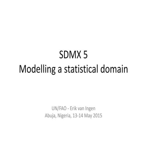SDMX Matrix Generator User Guide.pptx presentation | PPTX