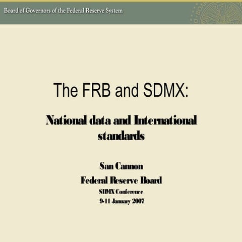 Sdmx at us federal reserve
