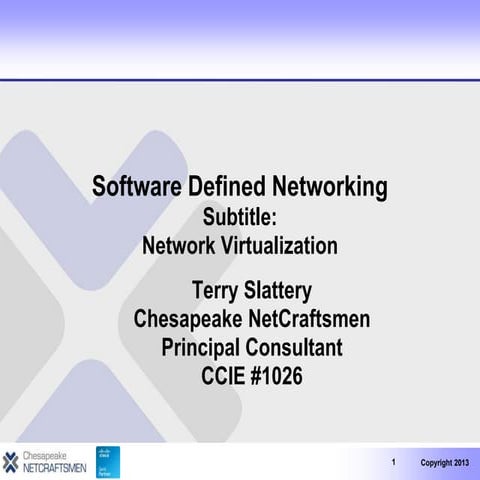 Software Defined Networking: Network Virtualization