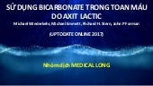 SỬ DỤNG BICARBONATE TRONG TOAN MÁU ...