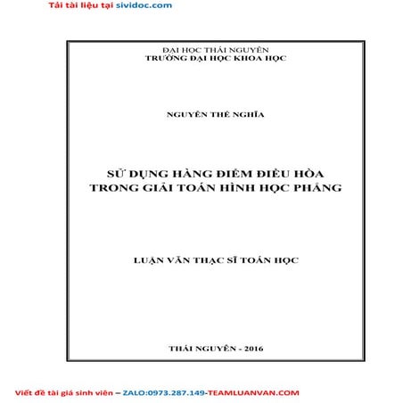 Sử Dụng Hàng Điểm Điều Hòa Trong Giải Toán Hình Học Phẳng.doc