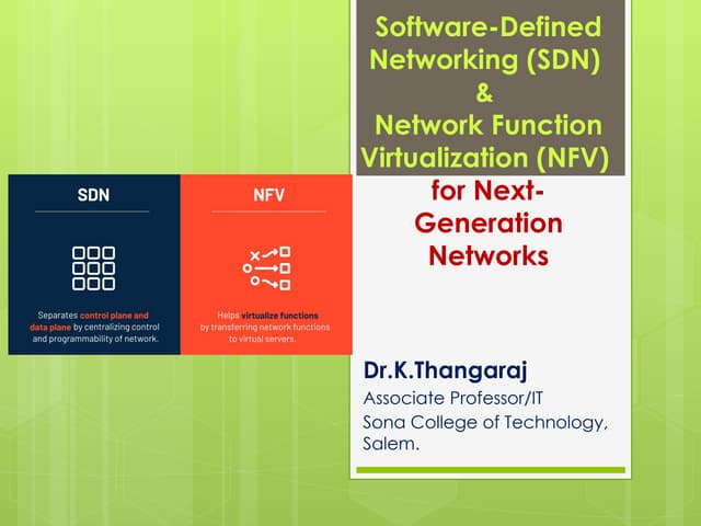 SDN NFV PERIYAR MANIAMMAI UNIVERSITY software defined networks and network fu...