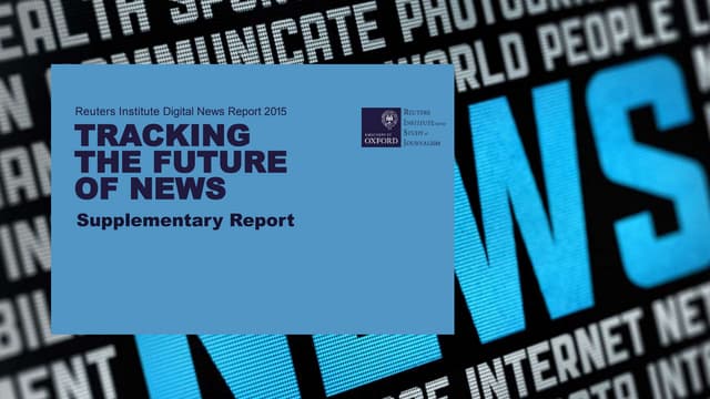 Tracking the Future of News