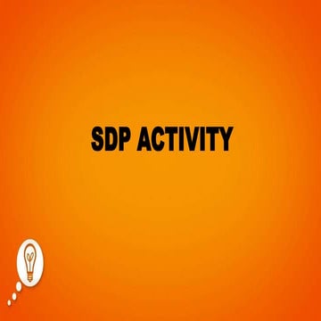 SDP activity idea | PPTX
