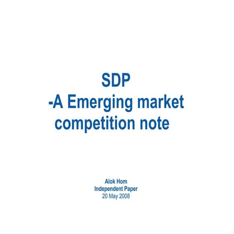 Sdp Competitive Note | PPT