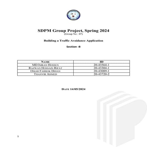 Building a Traffic Avoidance Application