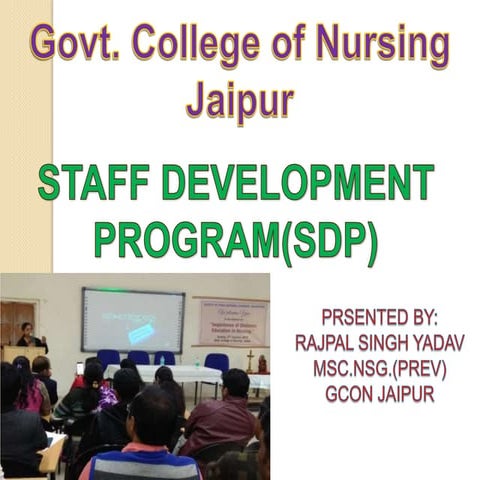 STAFF DEVELOPMENTAL PROGRAM.