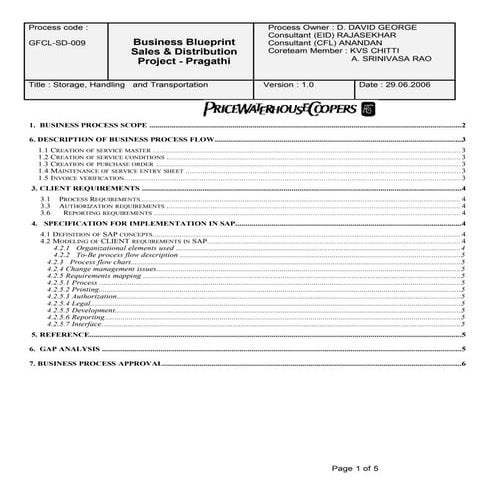 Sd pragathi template   storage and handling