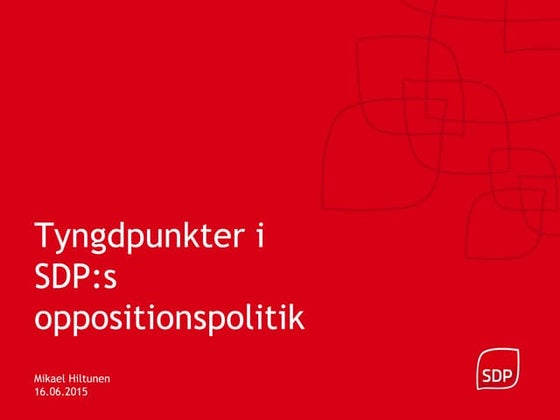 Sdp pp pohja | PPT