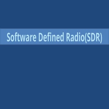 SOFTWARE DEFINED RADIO | DOCX