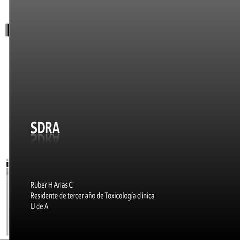 Sindrome de insuficiencia Respiratoria Aguda | PPTX