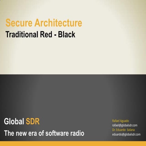 SDR Reference Secure architecture