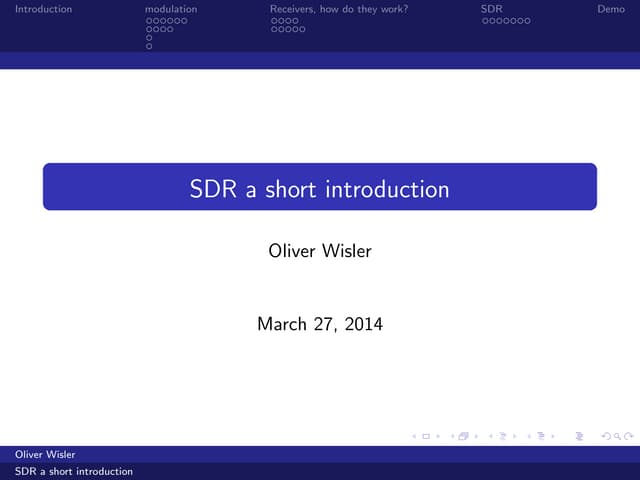 Drahtlose Kommunikation und SDR 