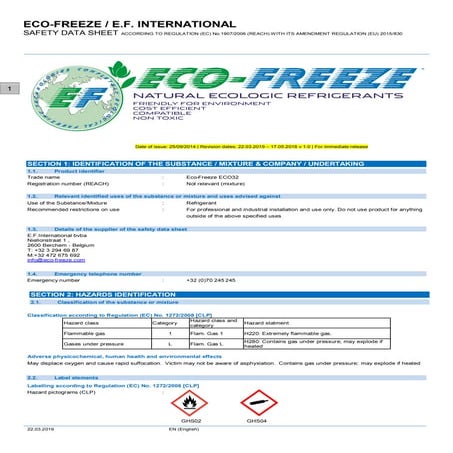 SAFETY DATA SHEET ECO32