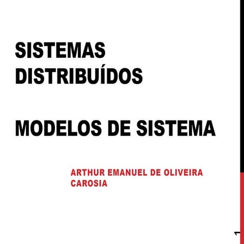 Sistemas Distribuídos - Aula 02