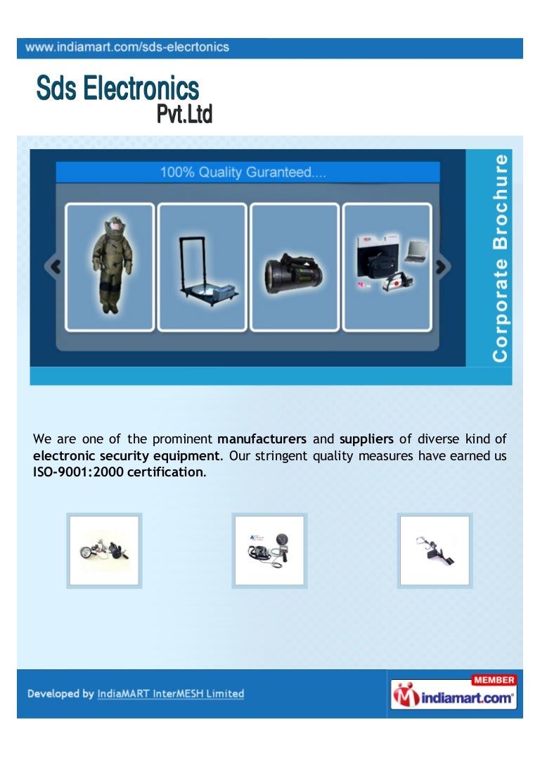 S. D. S. Electronics Pvt. Ltd., Haryana, Electronic Security Equipment