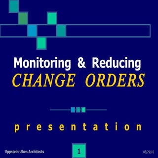 PM : Change Orders