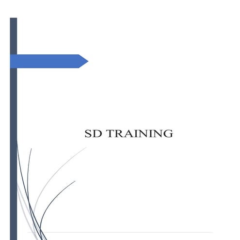 SAP SD Training Course Outline