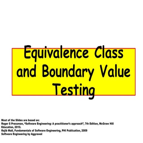SDT Equivalence Classes Testing April 2025
