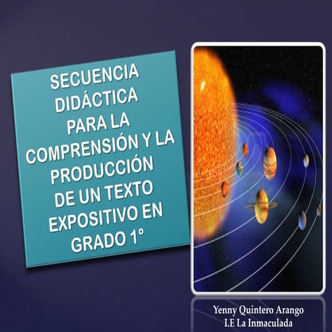 Secuencia didáctica sobre textos expositivos