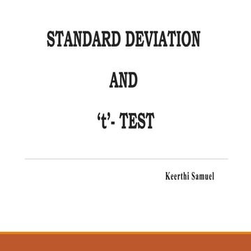 Sd,t test
