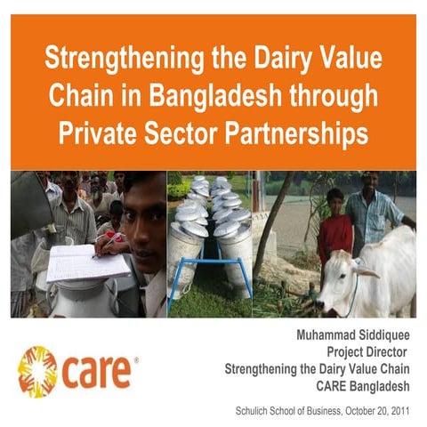 Strengthening the Dairy Value Chain in Bangladesh through Private Sector Part...
