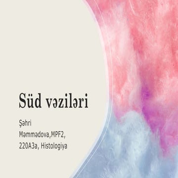 Süd vəziləri | PDF