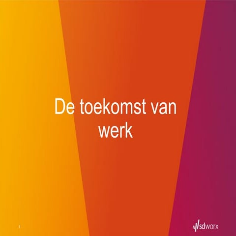 SD Worx - De toekomst van werk - Sven De Cremer