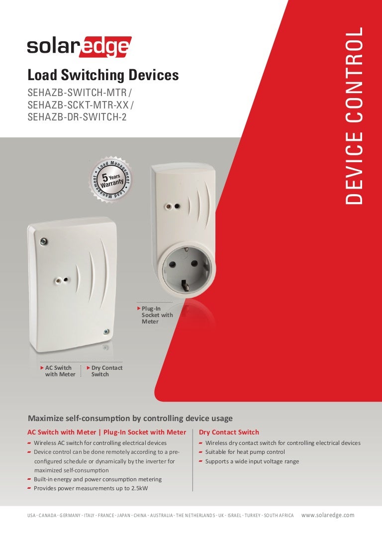 Solar Edge Load Switching Devices