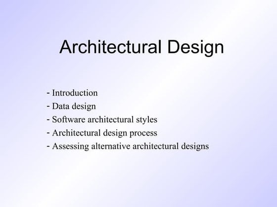 Architectural design1 | PPT