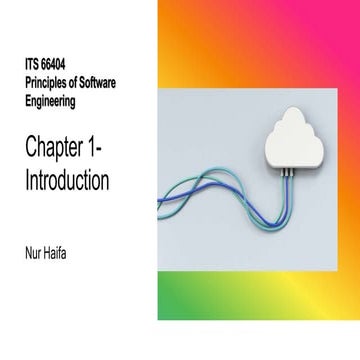 SE - Lecture 1 - Introduction to S Engineering.pptx