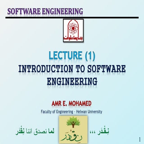 SE18_Lec 01_Introduction to Software Engineering | PPT | Free Download